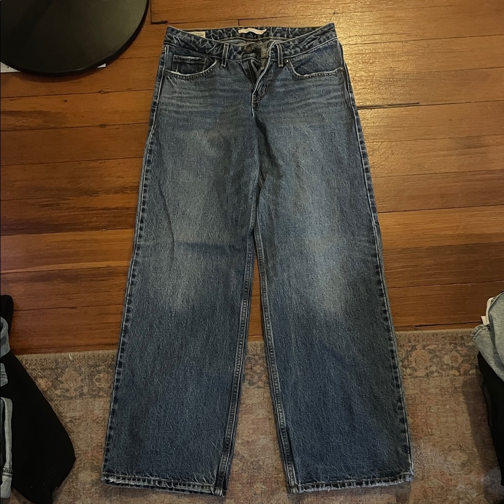 Levi's Dark Blue Wide Leg Jeans